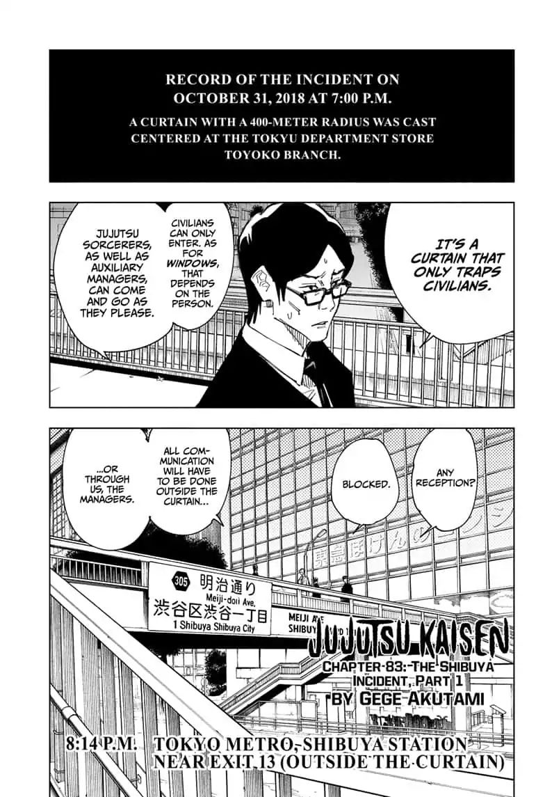 Jujutsu Kaisen Chapter 83 English – Read JJK Manga Online