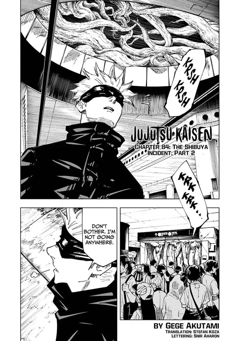 Jujutsu Kaisen Chapter 84 cover art