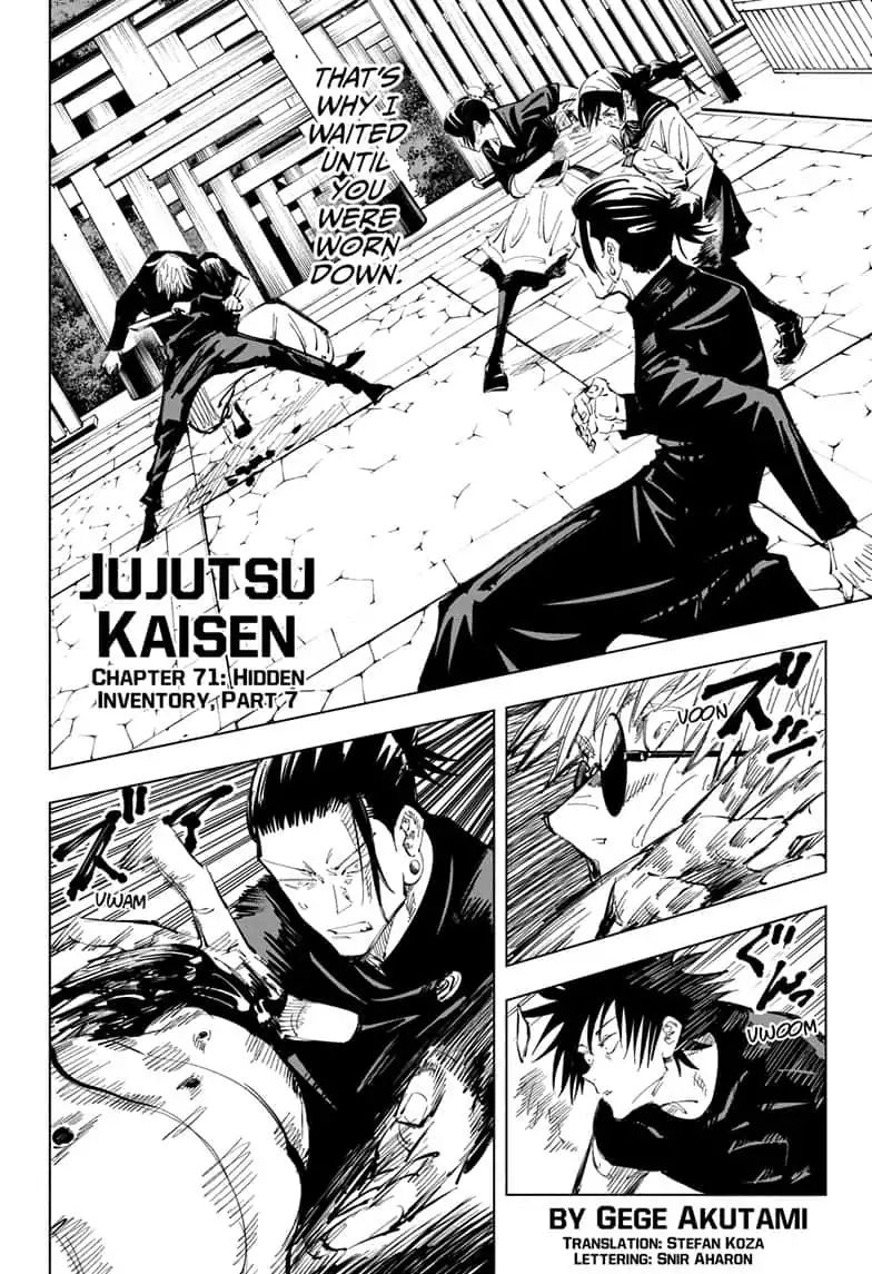 Jujutsu Kaisen Chapter 71 – Read JJK Manga Online in English