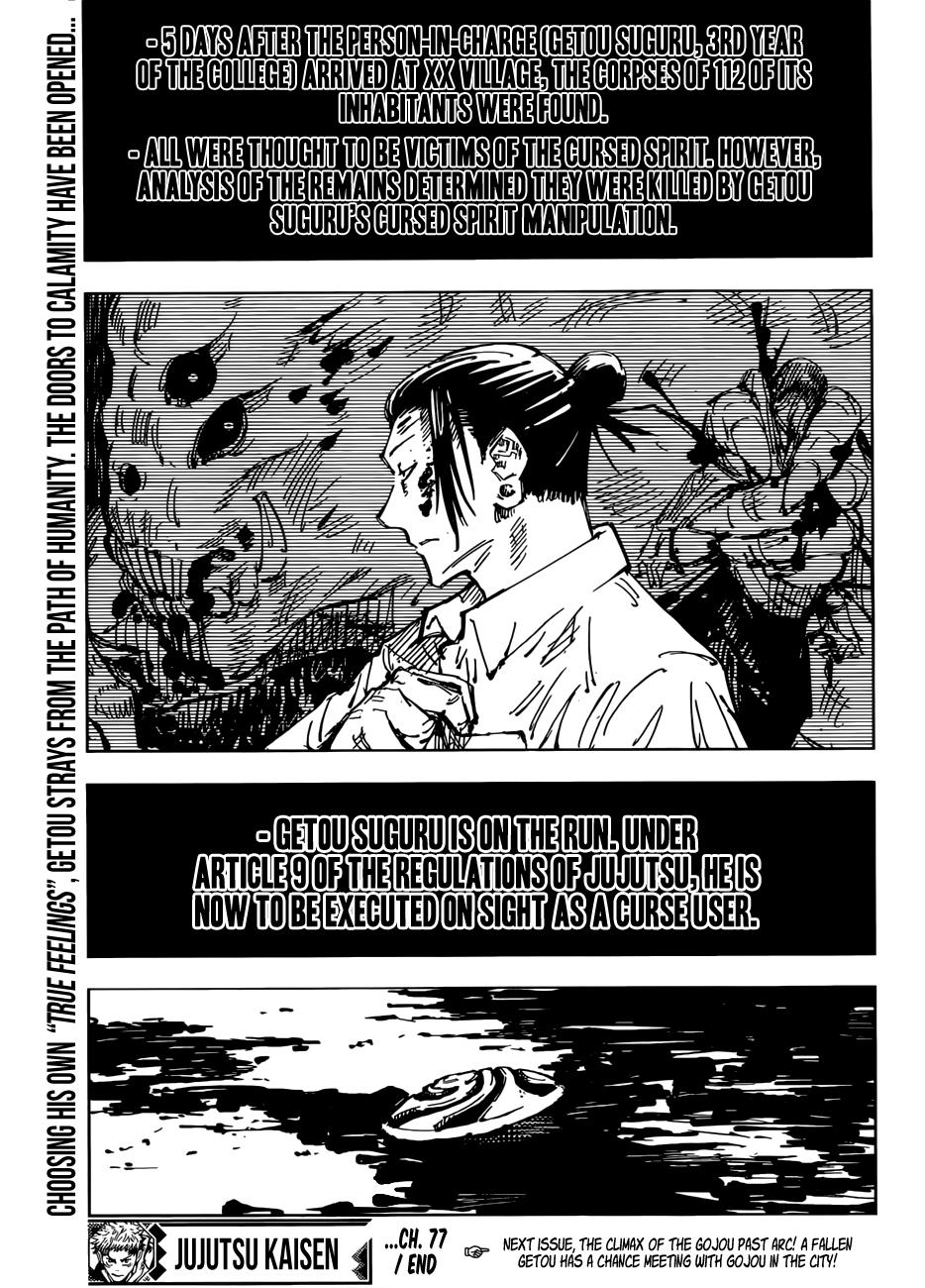 Jujutsu Kaisen Chapter 77 Read Online 